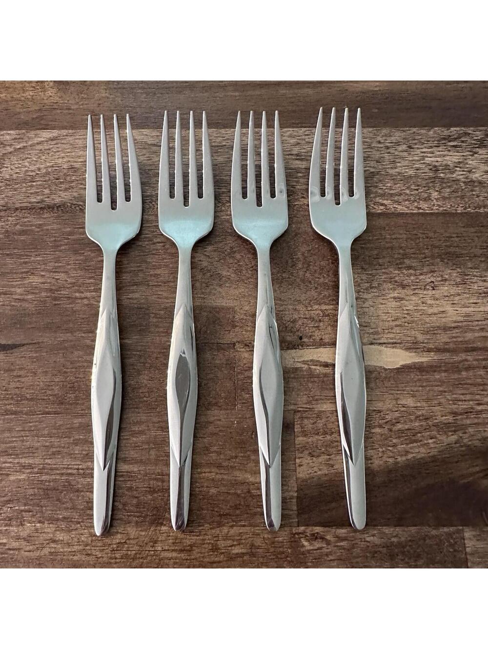 Cutco USA Stainless Steel Salad Forks Set Of 4 VGC